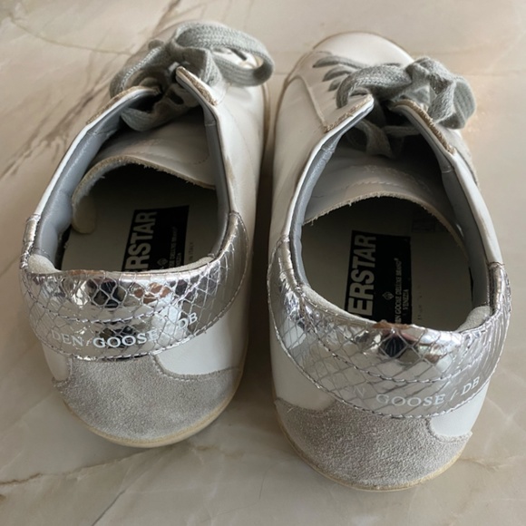 Golden Goose GGBD Super-Star Unisex White Silver 41 EUC/New? - Picture 9 of 11
